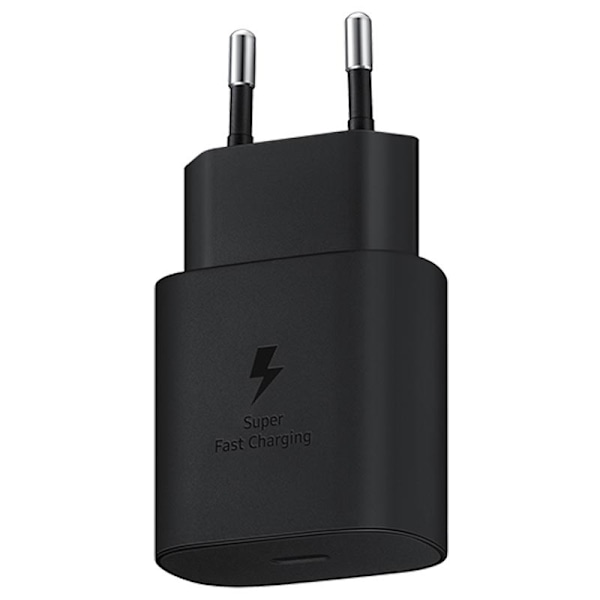 Samsung Original 25W 3A USB-C Laddare EP-TA800XBE - Svart Black Svart