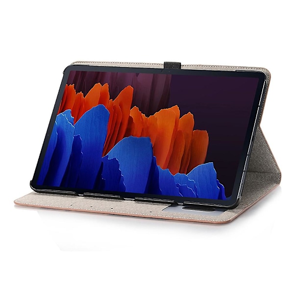 Skyddande fodral med kartmönster i PU-läder för Samsung Galaxy Tab S9 FE - Plånboksfodral för surfplatta GS