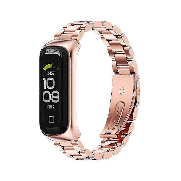 Ruostumattomasta teräksestä valmistettu ranneke Samsung Galaxy Fit 2:lle Rose Gold