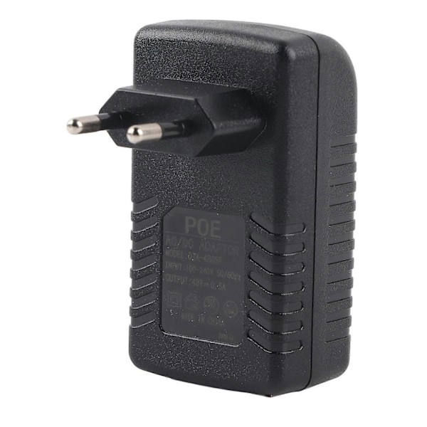 DC 48V 0.5A Strömförsörjningsinjektor 24W PoE Adapterkontakt 100-240V EU GS