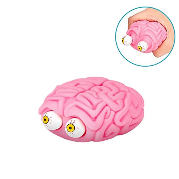 2X Flippy Brain Squishy Eye Popping Squeeze Fidget Leker Kule Ting Prank Gadgets Stresslindring Sensorisk ADHD Autisme Leketøy