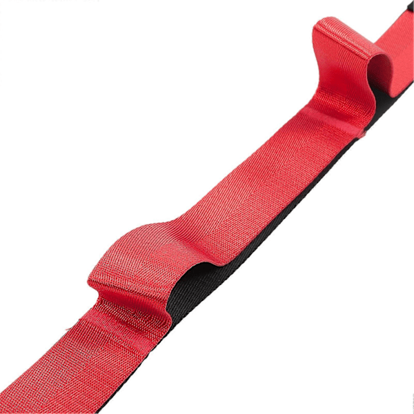 Joustava joogavyö, nyloninen kuminauha, kuntoiluväline kotiin, joustavuus, pilates Red