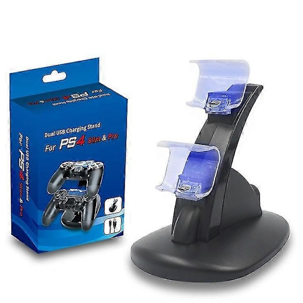 PS4slim/PS4 Flygplanssätesladdare PS4 Handkontroll Dubbelladdare PS4 Flygplansladdare Handkontroll Sätesladdare PS4 Laddare GS