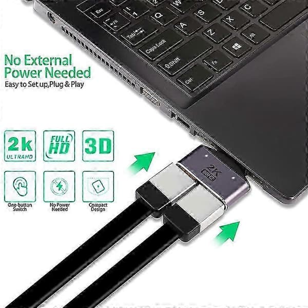 HDMI-skærmadapter 2 i 1 switcher tovejs