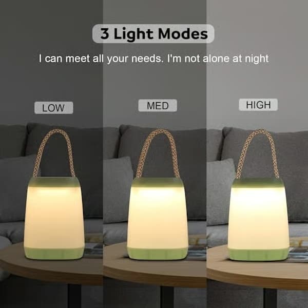 LED Campinglampe 2-pak bærbar LED teltlygte 3 tilstande