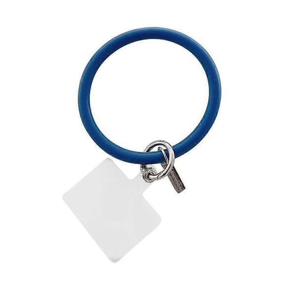 Telefon Håndledsring Rem Silikone Telefon Håndledsrem Telefon Håndledsrem med Tether Tab blue