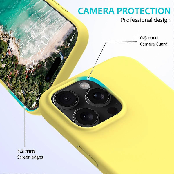 iPhone 16 Pro Max Skal - Anti-Drop Flytande Silikon Mjukt Foder Baksida GS