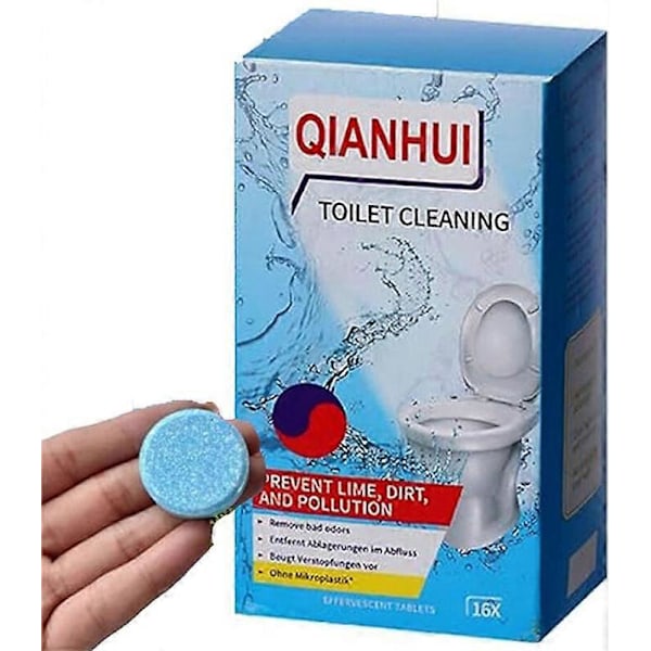 Toalettskålsrengöringstabletter med Citronduft - Qianhui Rengöring Badrum 1 box