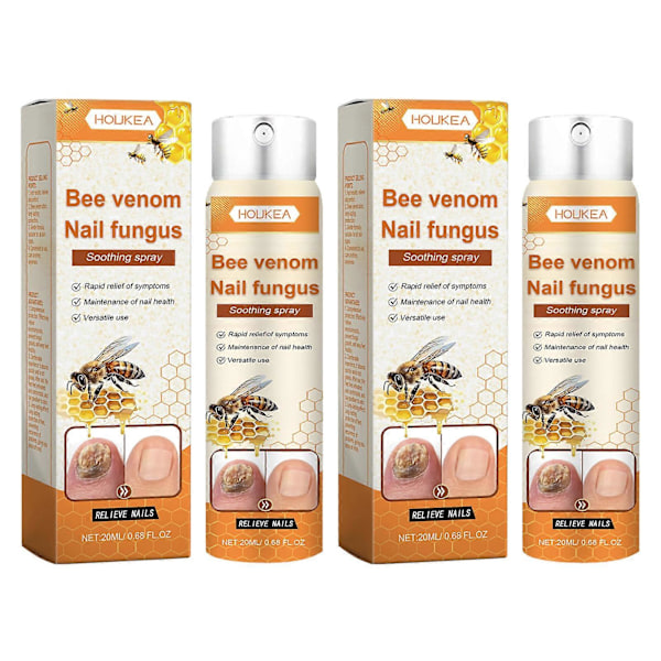 Svampspray för tånaglar och fingernaglar, superstark svampdödande vätska för alla nageltyper 2pcs