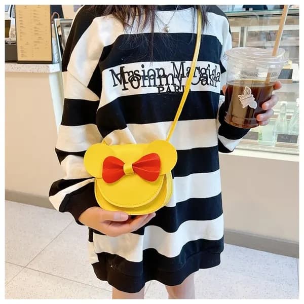 Miniaxelväskor Liten Satchel GUL yellow