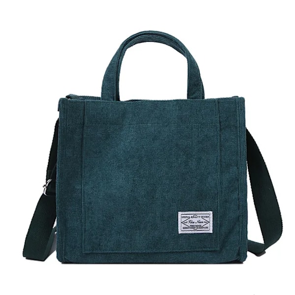 Manchesterväskor Casual Dam Axelväska Retro Konst Canvas Crossbody Väskor för Kvinnor 2022 Bomull Dragkedja Handväskor Lyx Designer, 1st-grön GS