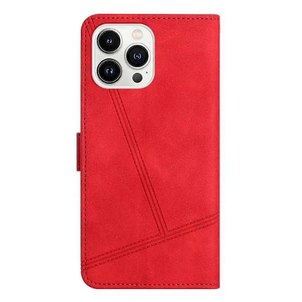 Sytt Läderfodral för iPhone 16 Pro Max Red