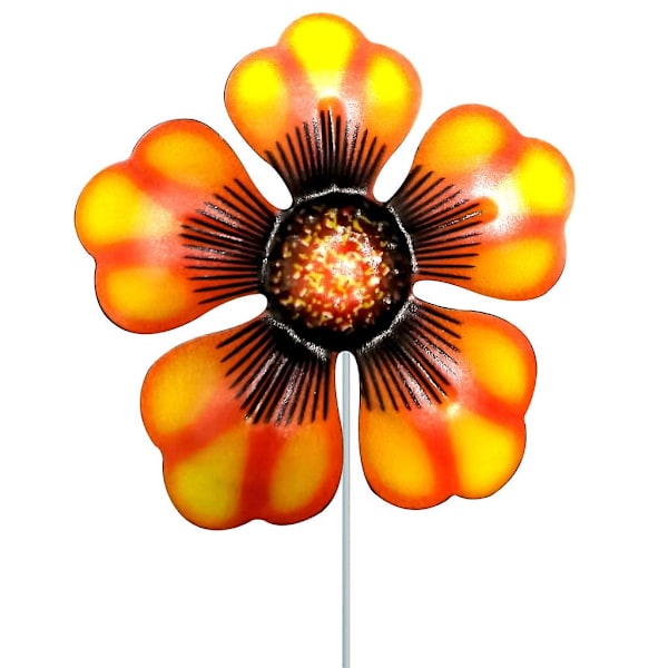 Smidda Järn 4 Färger Blomsterträdgårdspinnar Metall Trädgårdsskylt Markpinnar