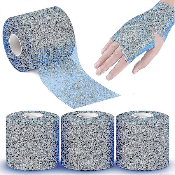3-pack Atletisk Förbandstejp för Sport Förbandstejp 2,75 tum x 30 yards blue