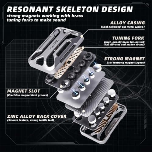 Magnetisk metall Fidget Slider uthulet mekanisk EDC skyteblokk Silver