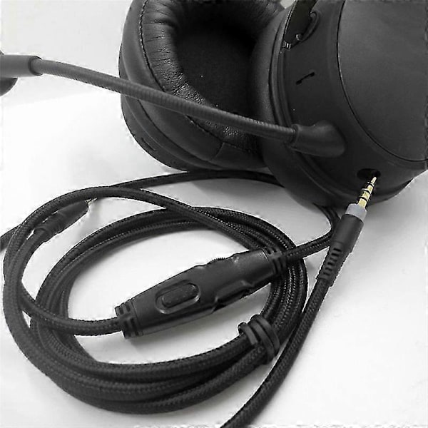 HyperX Cloud Alpha/Core Flight Hörlurskabel med Volym- och Ljudkontroll Black
