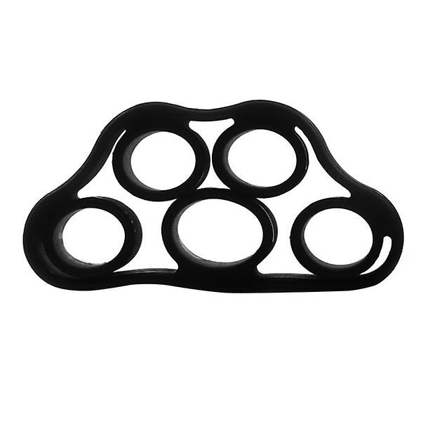 Fingerstärkare i silikon Handmotståndsband Handgrepp Träningsredskap Styrketränare Gripper Black