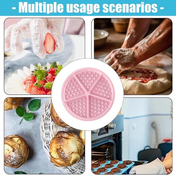 Vaffelform - Non-stick bagepladeform | Cookie Chokolade Maker, Non-stick bagepladeform, Vaffeljern Silikoneform til Pink