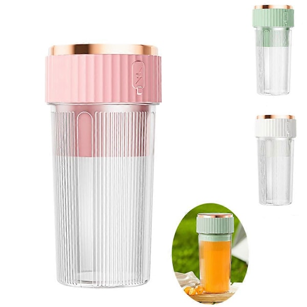 Bärbar Blenderkopp, Mini Personlig Elektrisk Juicepress för Frukt och Grönsaker, USB Uppladdningsbar Mini Bärbar Fruktjuicekopp green