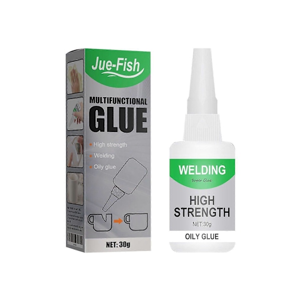 Jue-Fish Multifunktionellt Lim Trä Glas Keramik Speciellt Transparent Snabblim Vattentätt Universallim 30G Box