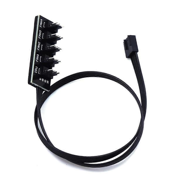 1 til 5 4-bens PWM-kabel, der styrer komponenter, modificeret komponent-hub-adapter