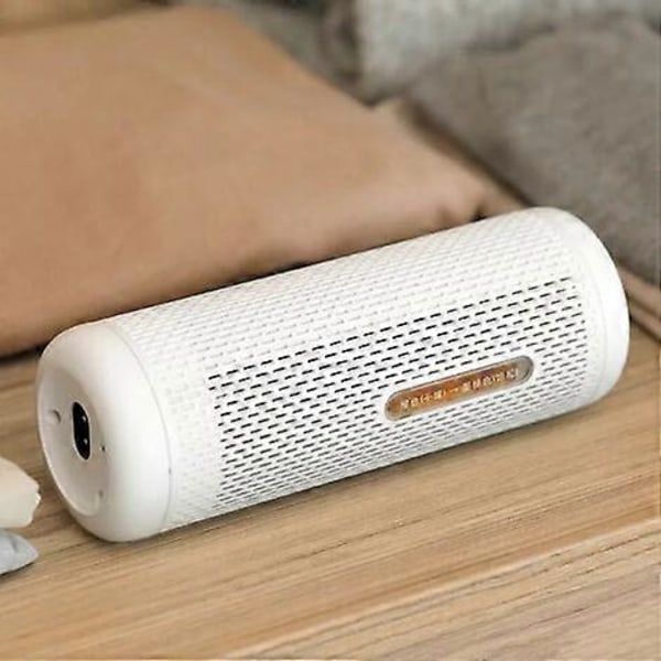 Avfuktare 1000ml/dag, Tyst Elektrisk Avfuktare med 1000ml Tank, Kontinuerlig Dränering, Avfuktning av Rum upp till 10m², Vit GS