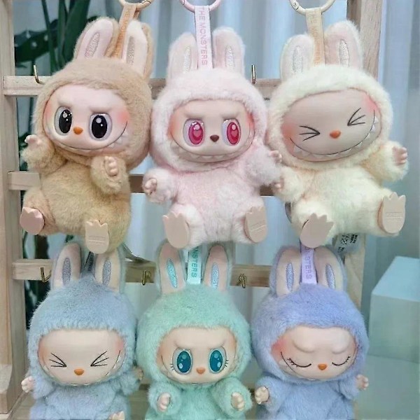 Labubu Monster Box Leksak Hjärta Plyschdocka Blind Box Modellpaket Nyckelring Gåva Bordsdekoration Barns Julklapp[D] GS 7