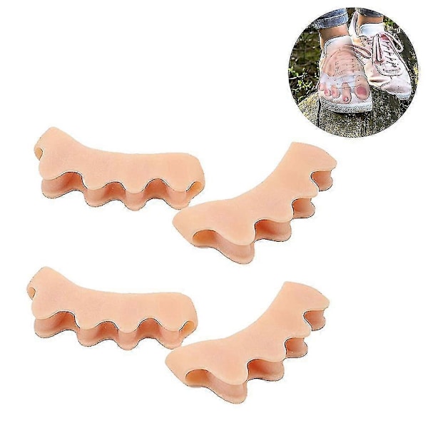 4 st Tåspridare Silikon, Tåseparator, Korrigering För Alla Tår nude