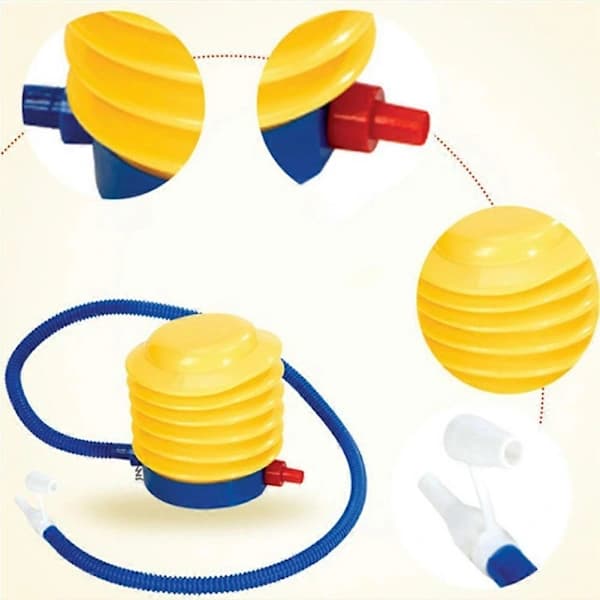 Fotdriven plastluftpump för uppblåsbara leksaker, ballonger, bollar och madrasser
