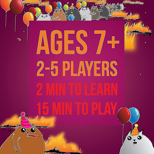 2024 Bästsäljande Exploding Kittens-paket, Kortspel för Vuxna, Tonåringar och Barn, Roliga Familjespel GS
