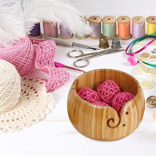 Garnskål i trä, stil 5