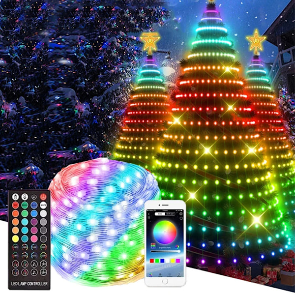 LED-ljussträng i läder 5V RGB fantasy smart USB Bluetooth vattentät set utomhus atmosfäriska färgade lampor