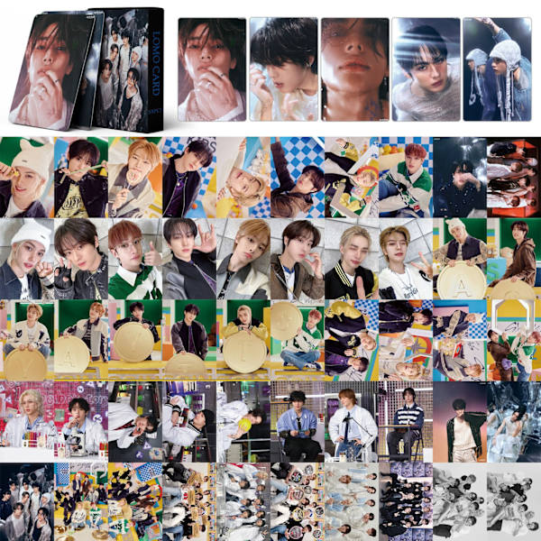 1 set Stray Kids fotokort 55 st Stray Kids Oddinary New Album fotokort Stray Kids Lomo-kort Stray Kids M