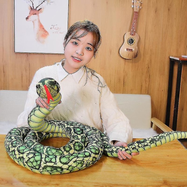 1kpl 200cm/300cm jättiläiskäärmeet pehmolelu simulaatio pitkä kultainen python täytetty käärme pehmo Lasten pojille lahja