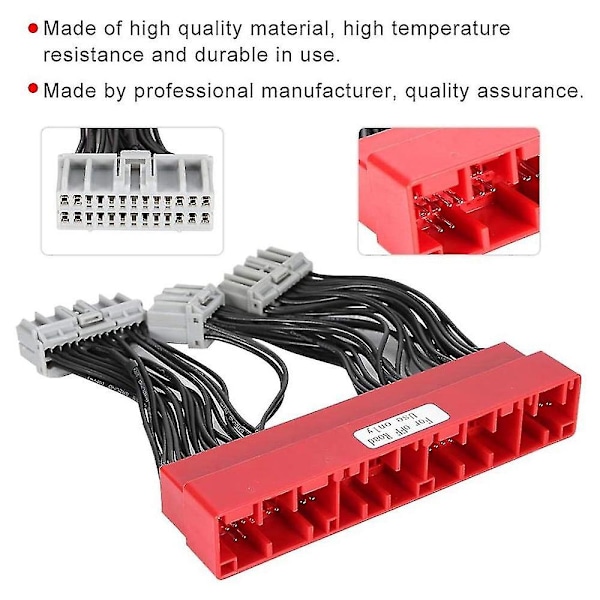 Obd-konverteringskabel, kompatibel med Obd2a till Obd1-kabel Ecu Jumper Conversion Wiring-QQ