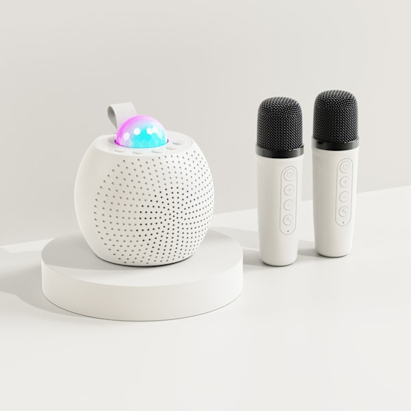 Z1 Stjärnhimmel Ljus Trådlös Mikrofon Bluetooth Högtalare Hem Allt-i-ett Karaoke Färgrik Atmosfär Ljus Högtalare