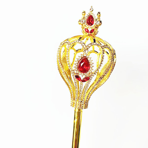 Rask Levering Scepter Rhinestones Empire Bryllup Håndholdt Rekvisitt Dekorasjon Fest Håndverk, blå