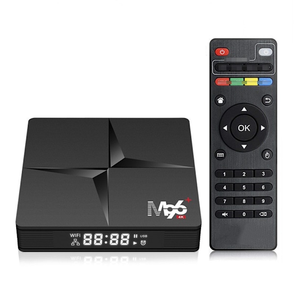 M96+ Nettverksdekoder RK3318 2+16G 2.4+5G+BT Android 10.0 Dekoder