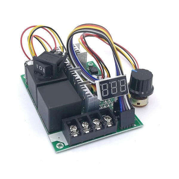 PWM DC Motor Hastighedsregulator DC 10-55V Digital LED Display 0-100% Justerbart Drivmodul Input
