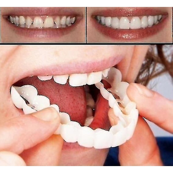 Ett par övre undre högkvalitativ protes Omedelbart leende Komfortpassform Flex Kosmetiska tänder Tandprotes Tänder Toppkosmet Djupt in 43