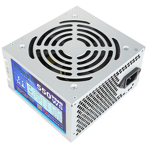 550W stationær computer host strømforsyning bred lydløs lyn- og fugtsikker strømforsyning understøtter I7 og 8 kerner