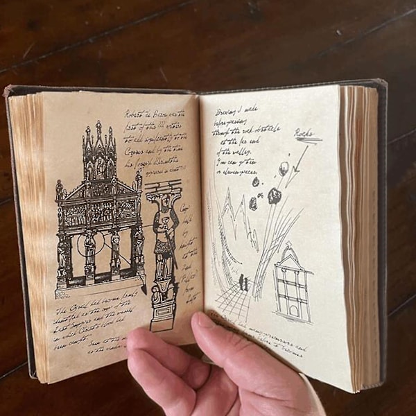 Indiana Jones Grail-dagbok Prop Replica med dolda dyrbara insättningar Avid Movie Fans Present Retro Spiral Notebook Notepad
