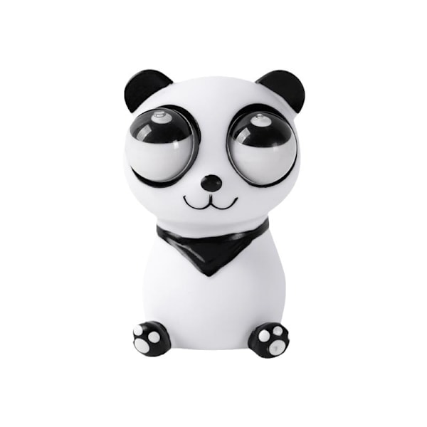 2-osainen lelu, jossa on tuijottava panda, joka nipistää Le-karhulelua, lasten purkautumiseen tarkoitettu hauska ja ovela lelu