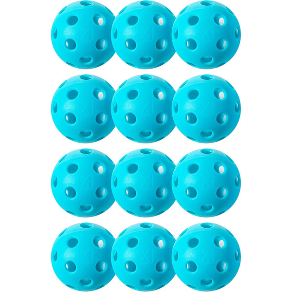 12 st Pickleball Nätpåse 26 Hål Hålboll PE Material Hög Elasticitet Wiffle Ball