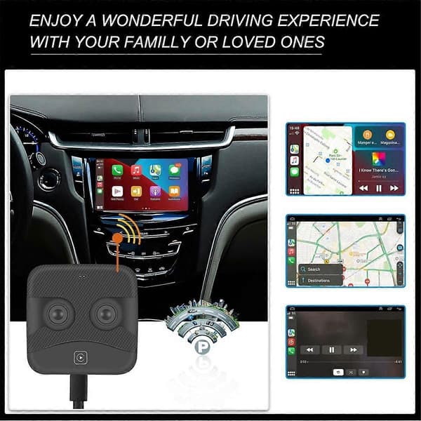 Carplay Ai Box Trådlös Android Auto Smart TV Box Bil Intelligent System Mini Box Trådlös Android