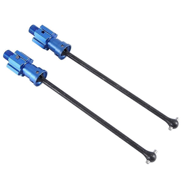 2 st WideMaxx Stål Förlängd Drivaxel CVD för 1/10 WideMaxx RC Bil Uppgraderingsdelar, Blå