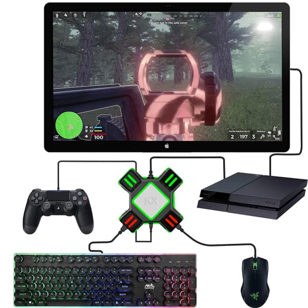 Mus og tastatur adapter for Switch, Xbox One, PS3/4