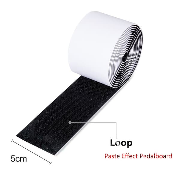 5CM*2M Elektrisk Gitarr Effektpedal Sticker Block Velcro Sticker Papper Mocka + Haken Sida