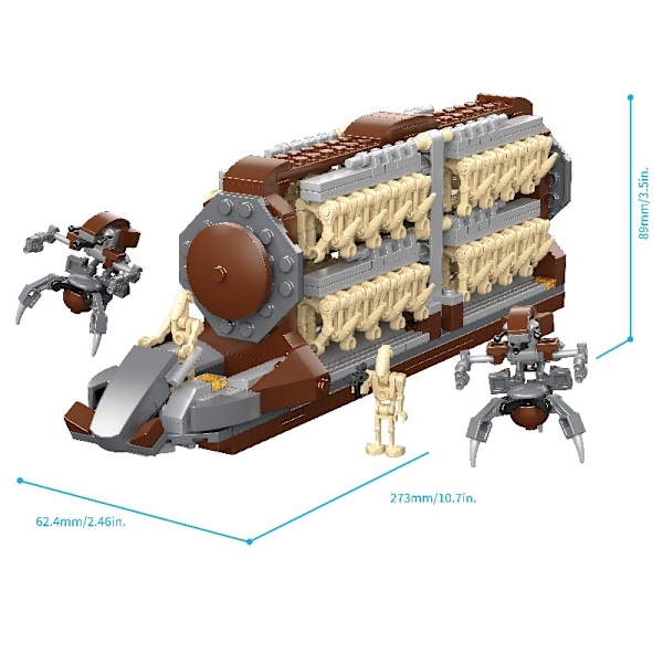 MOC2104 Ande Soldat Transportør Platoon Angrebsmaskine Destroyer Robot Samle Legetøjspose