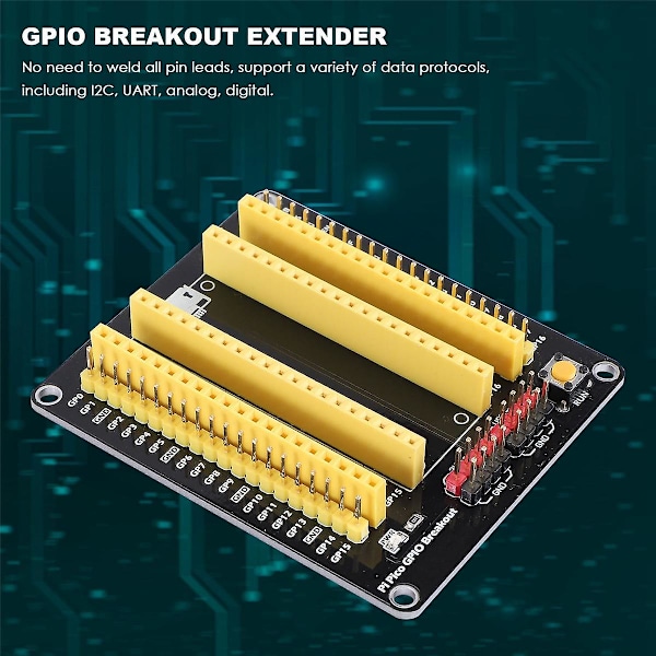 For Pico GPIO Breakout Extender DIY Udvidelseskort Ingen Lodning Nødvendig Eksterne Sensor Moduler